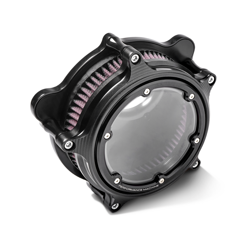 Performance Machine Vision Air Cleaner W/Bezel - Black Ops