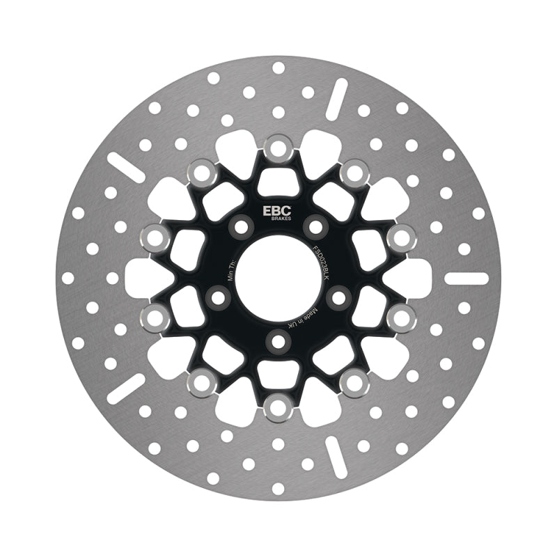 EBC 07-10 Harley Davidson Sportster XL 883 L Low Front Black Chrome Rotor