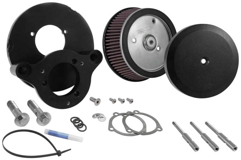 K&N Street Metal Intake System Black for Harley Davidson