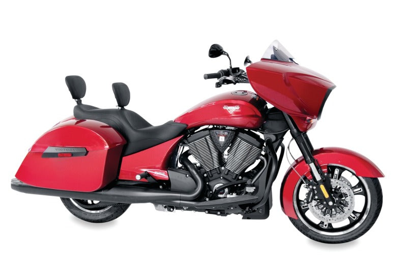 Mustang 10-17 Victory Cross Roads, Cross, Hard-Ball, Magnum Touring 1PC Seat w/DBR - Black