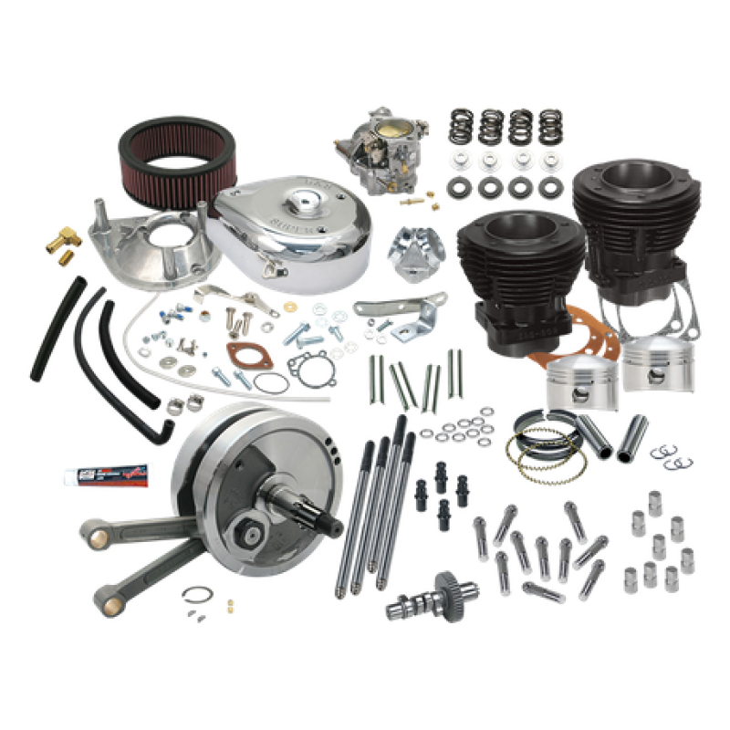 S&S Cycle 78-84 BT Complete 93in 3-5/8in Big Bore Stroker Hot Set Up Kit