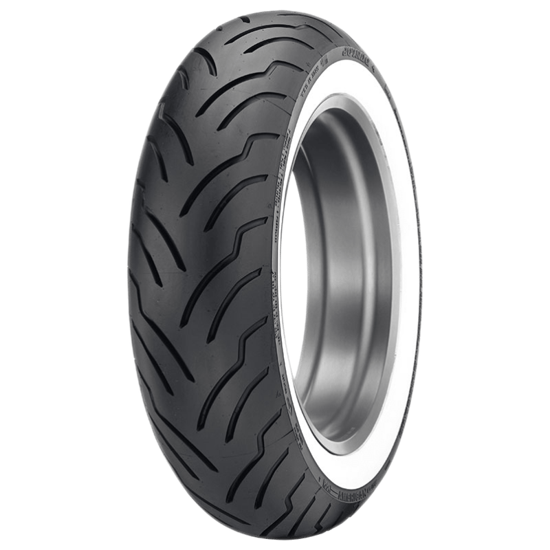 Dunlop American Elite Bias Rear Tire - MT90B16 M/C 74H TL - Wide Whitewall