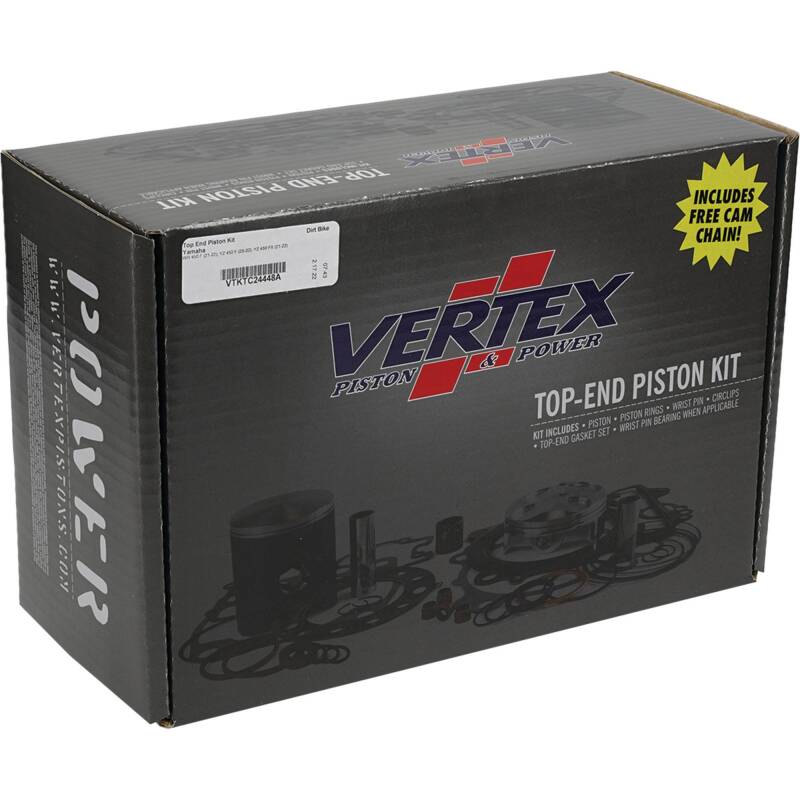 Vertex Piston 21-23 Yamaha WR 450 F 450cc Top End Piston Kit