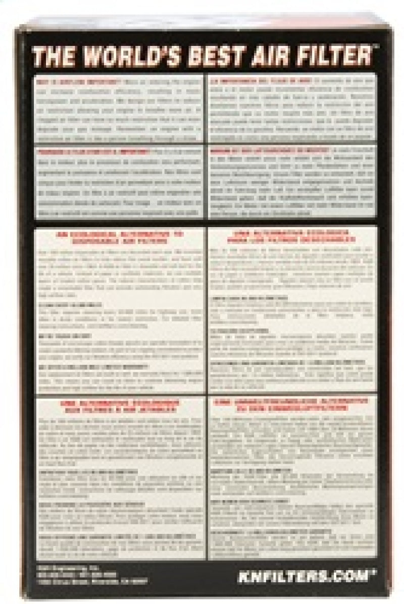 K&N Filter Universal Filter 2 3/8 inch Dual Flange 107mm C-C 3 inch Height