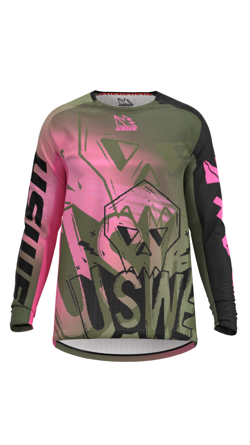 USWE Kalk Cartoon Off-Road Jersey Pink - Medium