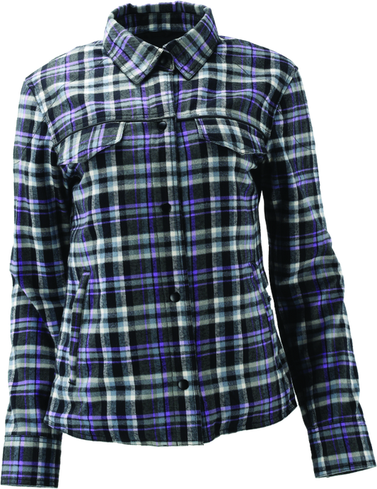 River Road Cameo Flannel Moto Shirt Womens - Medium