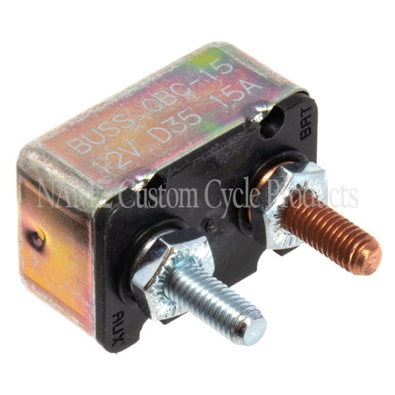 NAMZ Universal 15-AMP Circuit Breaker 10/32in. Studs - Single (OEM 74589-73)