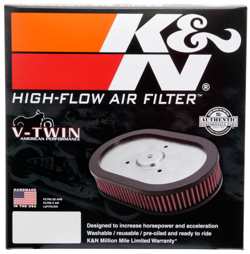 K&N 10-12 Harley Davidson FLHXSE/FLSTSE / 11-12 FLHTCUSE / 11 FLTRUSE Replacement Air Filter