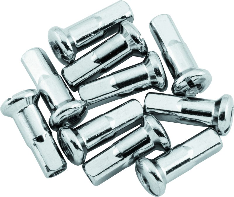 Bikers Choice Big Twin XL Chrome Spoke Nipples 6-8 Gauge 10 Pk Replaces H-D 43099-29