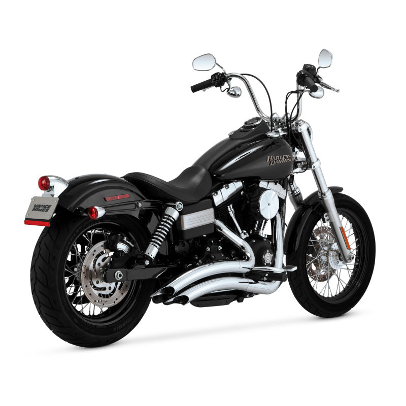 Vance & Hines HD Dyna 06-17 Big Radius 2-2 Chrome PCX Full System Exhaust