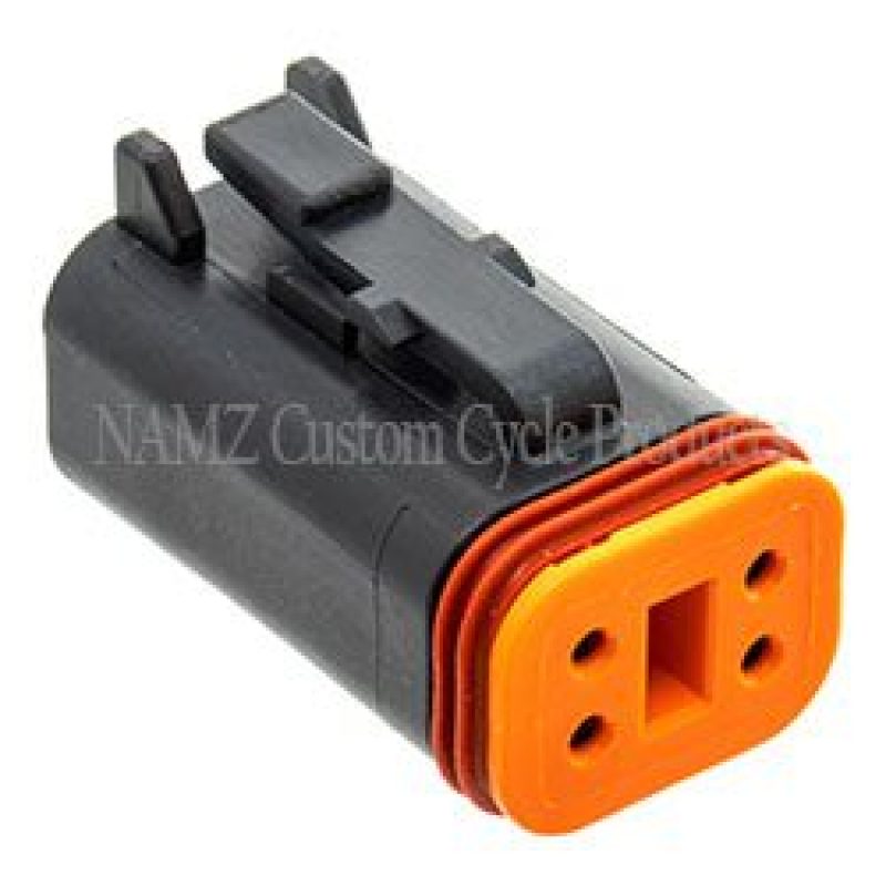 NAMZ Deutsch DT Series 4-Wire Plug & Wedgelock - Black (HD 72114-94BK)