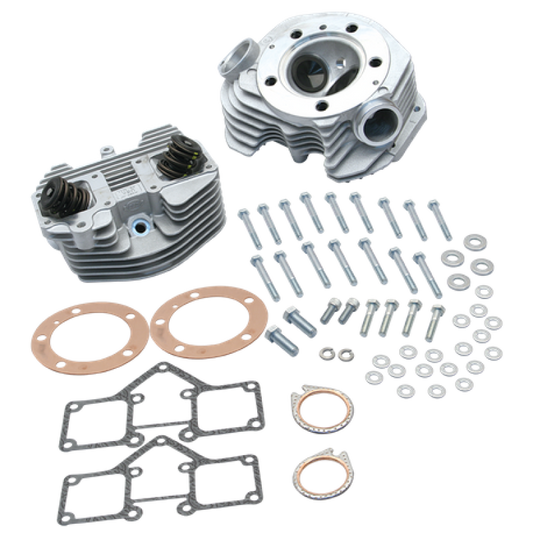 S&S Cycle 79-84 BT Super Stock 3-5/8in Bore Band Style Single Plug Cylinder Head Kit - Natural