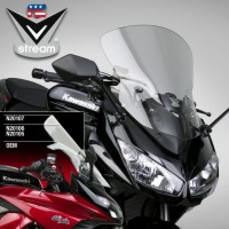 National Cycle 11-16 Kawasaki Z1000SX Ninja 1000 V Stream/ Wave Low Windshield-Clear Light-Tint