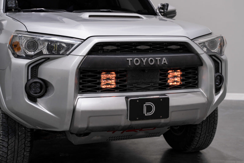 Diode Dynamics 14-23 Toyota 4Runner SS5 Stealth Grille LED 4-Pod Kit Sport - White Driving