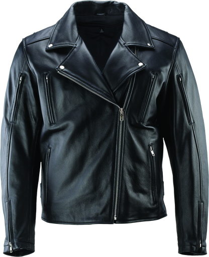 River Road Ironclad Classic Leather Jacket Black - Small