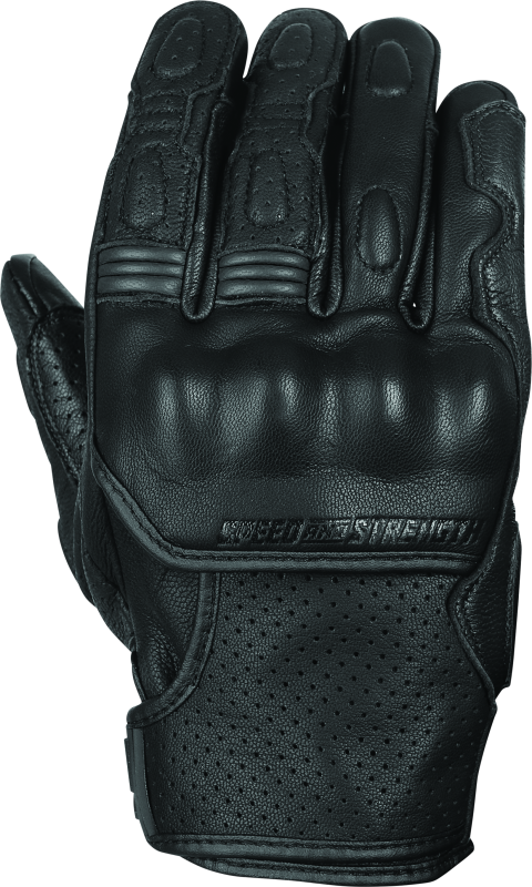 Speed and Strength Twist of Fate Leather Gloves Black - XL