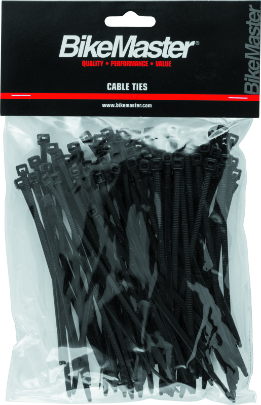 BikeMaster 5.5in Cable Ties (Pack of 100) - Black