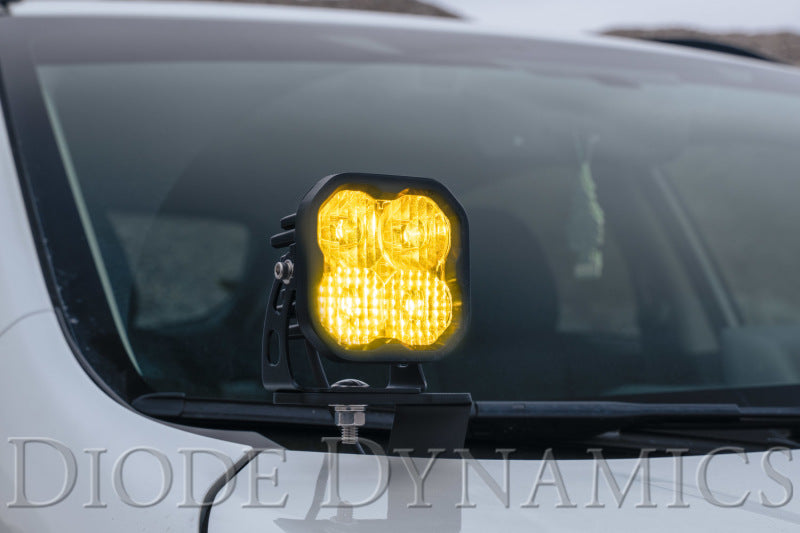 Diode Dynamics SS3 LED Pod Sport - Yellow Flood Standard (Single)