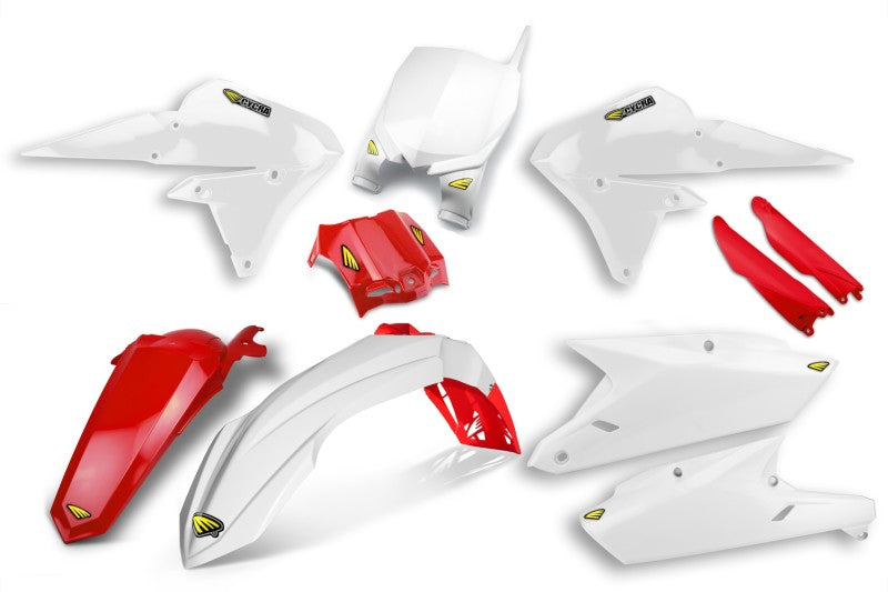 Cycra 14-18 Yamaha YZ250F/14-17 YZ450F Powerflow Body Kit - White/Red