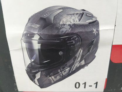 LS2 Challenger GT Flex Helmet - Matte Black, XS - NEW OLD STOCK