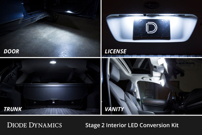 Diode Dynamics 03-09 Toyota 4Runner Interior LED Kit Cool White Stage 1