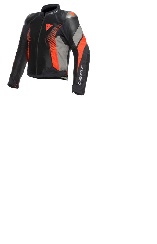 Dainese Super Rider 2 Absoluteshell Jacket Black/Dark Gull Gray/Fluorescent Red Size - 48