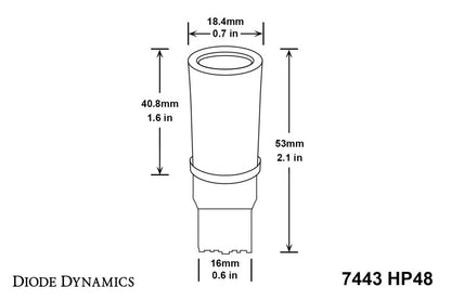 Diode Dynamics 7443 LED Bulb HP48 LED - Cool - White (Single)