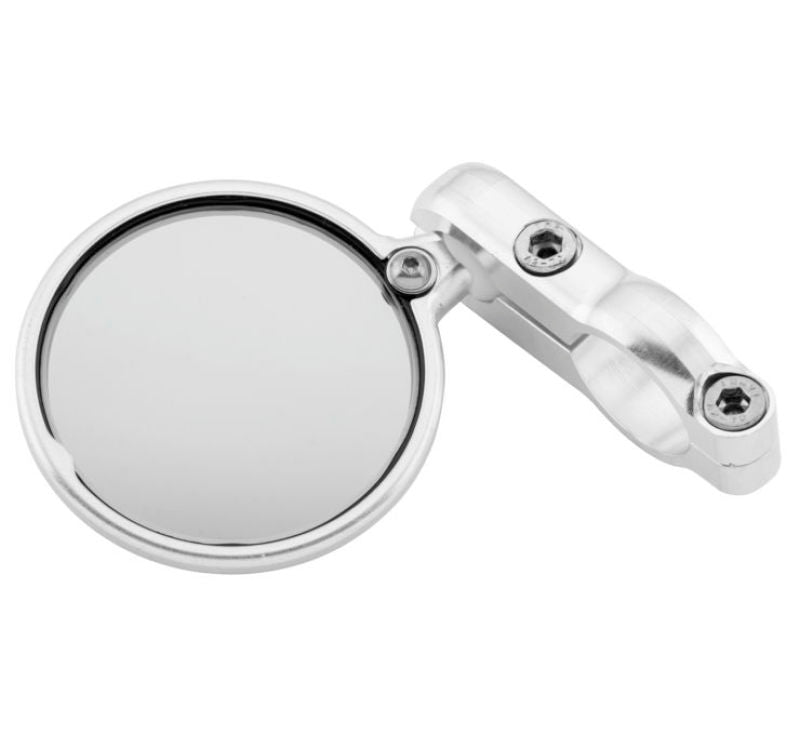 CRG Hindsight 3 in. Round Bar-End Mirror Left - Silver