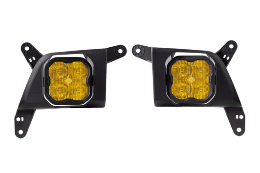 Diode Dynamics SS3 Type SV2 LED Fog Light Kit Pro - Yellow SAE Fog