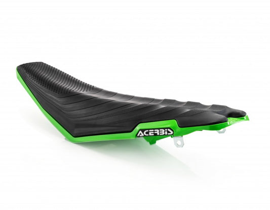 Acerbis 21-23 Kawasaki KX250 KX250X/19-23 KX450 X-Seat Soft - Black/Green