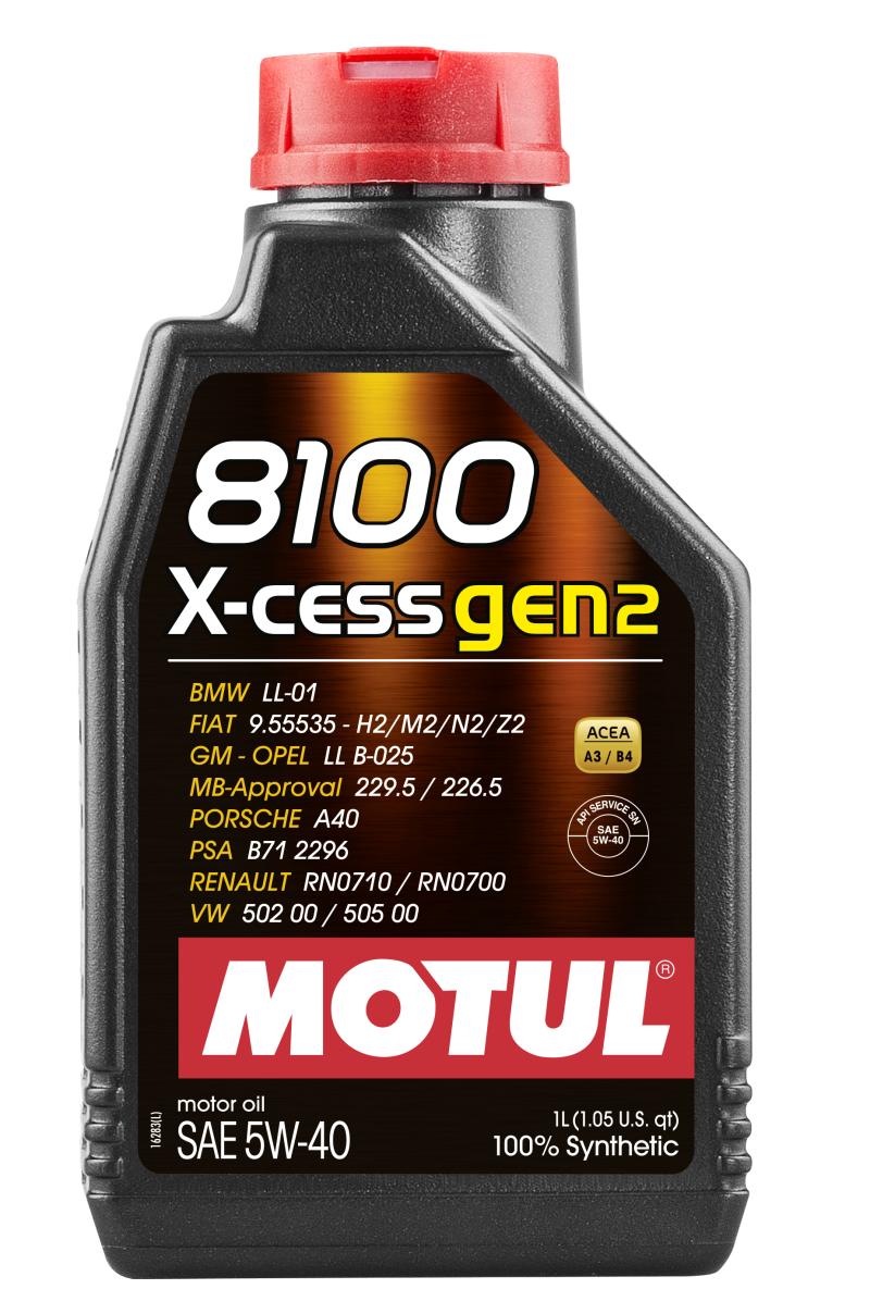 Motul 1L Synthetic Engine Oil 8100 5W40 X-CESS