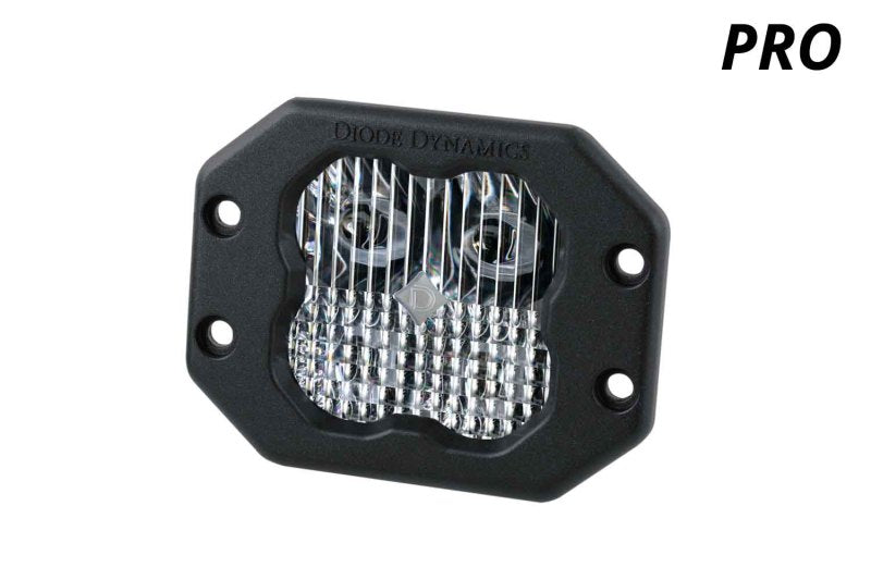 Diode Dynamics SS3 LED Pod Pro - White SAE Fog Flush (Single)