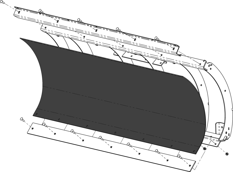 KFI Replacement Poly Blade 60 in.