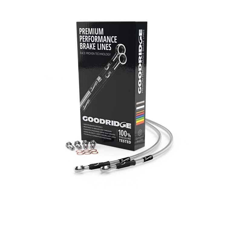 Goodridge 14-17 Harley-Davidson FXDB/FXDBP (Mini Ape w/ABS ) Front 4in Extended Brake Hose Kit