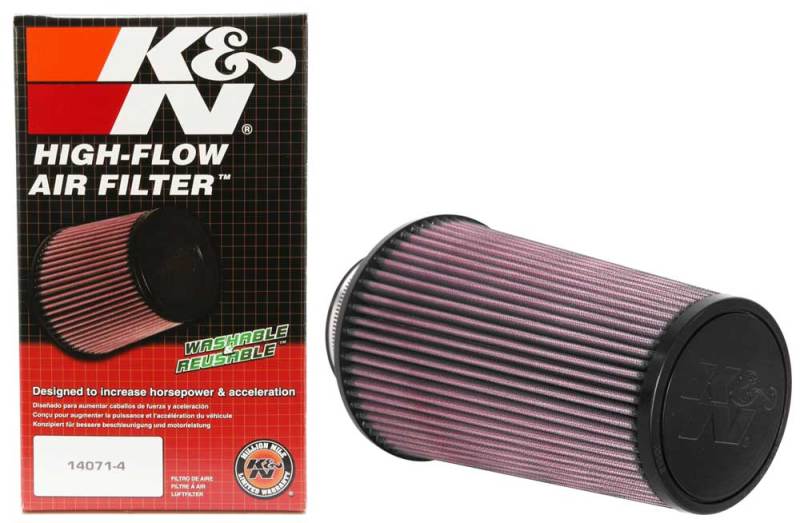 K&N Universal Clamp-On Air Filter 3-1/2in FLG / 6in B / 4-1/2in T / 9in H