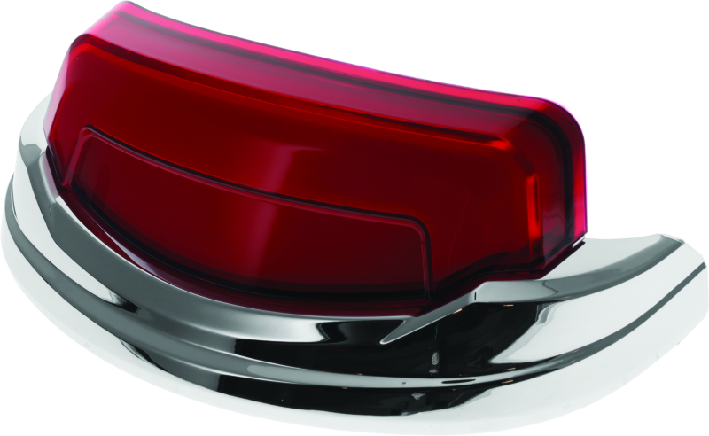 Kuryakyn Tracer Rear Fender Tip Light Chrome Red Lens