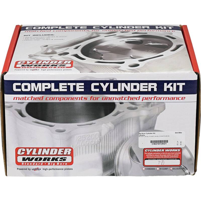 Cylinder Works 20-23 Yamaha WR 250 F 250cc +3mm Big Bore Cylinder Kit 270cc 13.8:1 Comp. 80mm