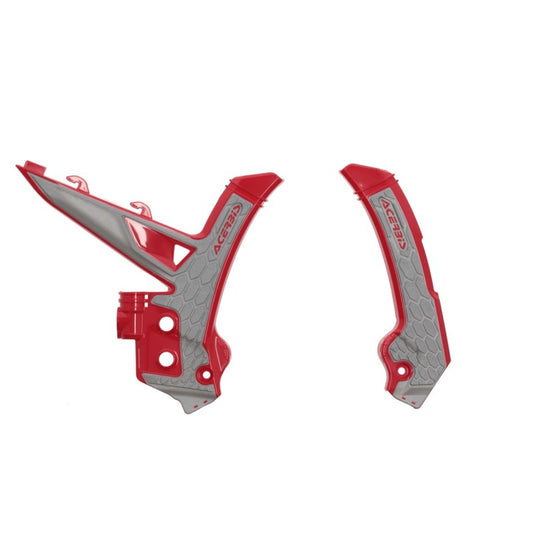 Acerbis 2024 GasGas MC/ MC-F/ EC/ EC-F/ EX250/300 EX-F Frame Guards- X-Grip - Red/Gray