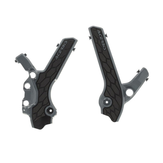 Acerbis 00+ Suzuki DRZ400E/S/SM Frame Guards- X-Grip - Gray/Black