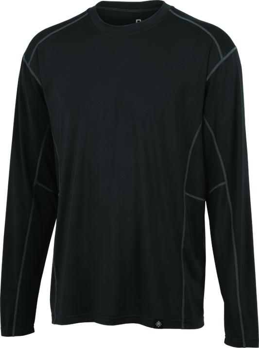 FIRSTGEAR Base Layer Shirt Lightweight Long-Sleeve Dark Grey - Extra Large