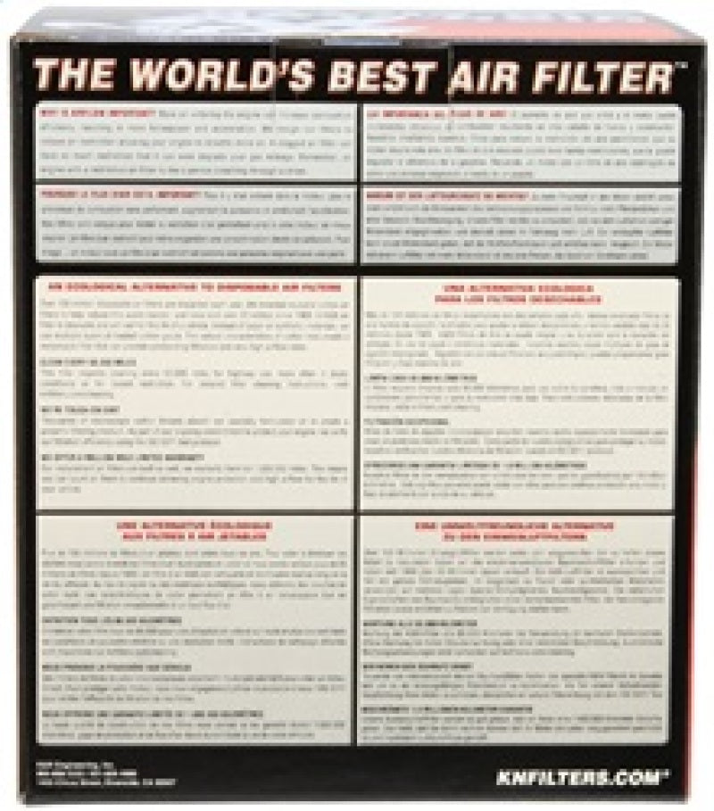 K&N Universal Air Filter 4in Flange / 5-3/8in Base / 4-1/2in Top / 6in Height