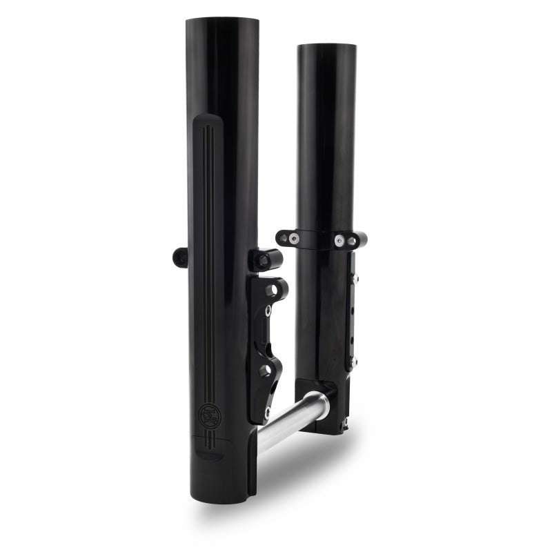 Performance Machine 08-13 FL Lower Leg Assembly - Black Ano