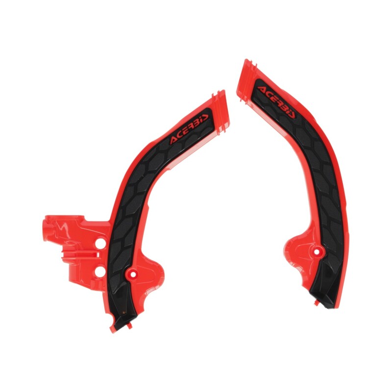 Acerbis 2024 Beta Race 250-480/ RX450 Frame Guards X-Grip - Red/Black