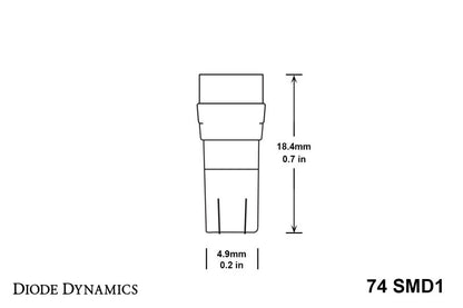 Diode Dynamics 74 SMD1 LED - Blue (Pair)