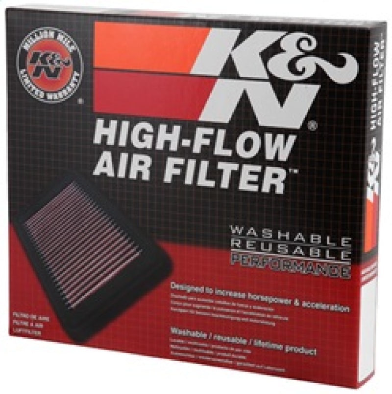 K&N Replacement Panel Air Filter for 2015 Ford Mustang 2.3L L4/3.7L V6/5.0L V8