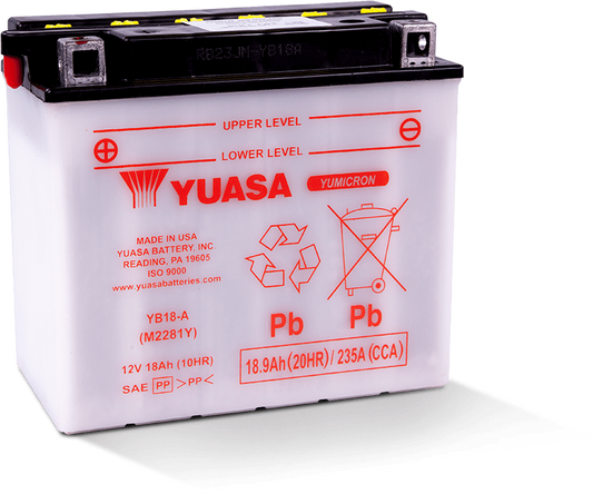 Yuasa YB18-A Yumicron CX 12 Volt Battery