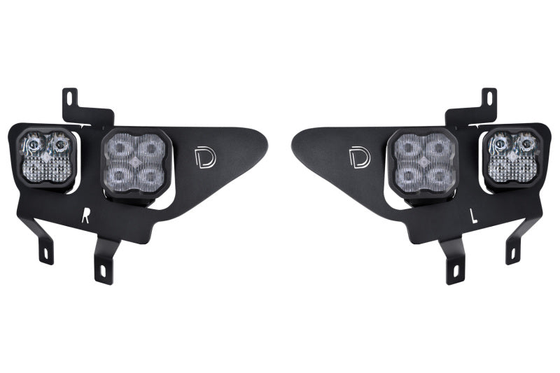 Diode Dynamics 21-22 Ford F-150 SS3 LED Fog Pocket Kit - Yellow Max