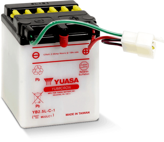 Yuasa YB2.5L-C-1 Yumicron 12 Volt Battery