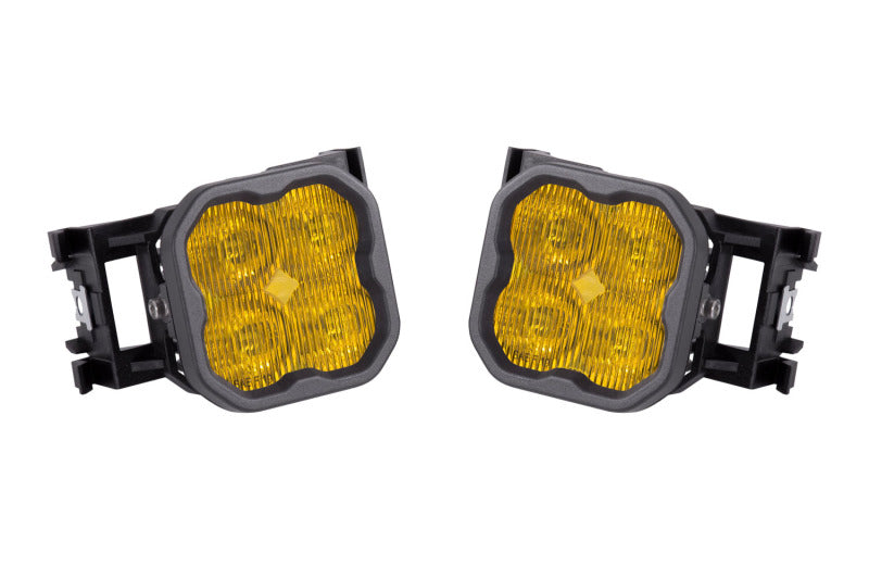 Diode Dynamics SS3 Type X LED Fog Light Kit - Yellow SAE Fog Sport