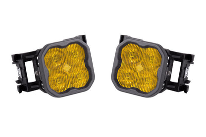 Diode Dynamics SS3 Type X LED Fog Light Kit - Yellow SAE Fog Sport